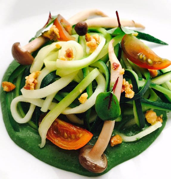 Ensalada verde con base de Plancton Marino.
